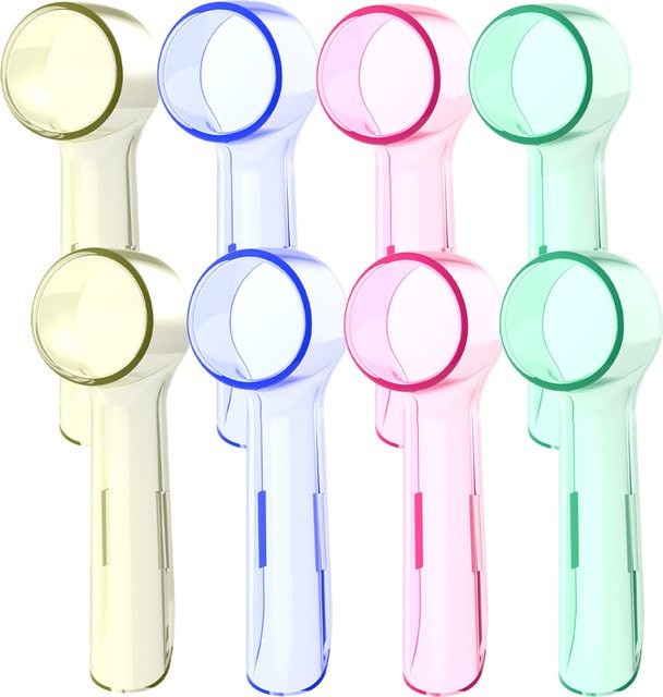 Staubdichte Schutzkappen für Braun Oral-B elektrische Zahnbürsten, Ersatzaufsätze für runde Bürstenköpfe, Multicolour - Bild 1