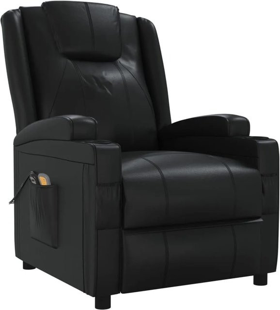 vidaXL Elektrischer Massagesessel in Schwarz aus Kunstleder - Bild 1