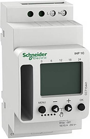 Schneider Electric Elektronische Hutschienen-Zeitschaltuhr in Weiß - Bild 1