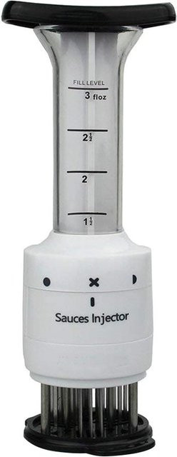 CosyHome Fleischmarinade-Injektor mit 27 Edelstahlnadeln und 3 oz Spritze in Grau - Bild 1