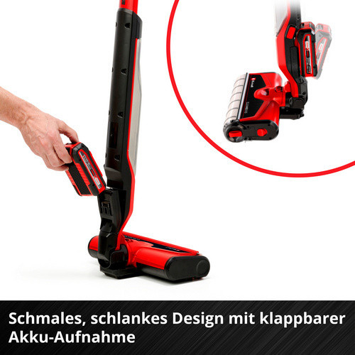 Einhell Power X-Change Akku-Hartbodenreiniger CLEANEXXO in Rot/Schwarz - Bild 3