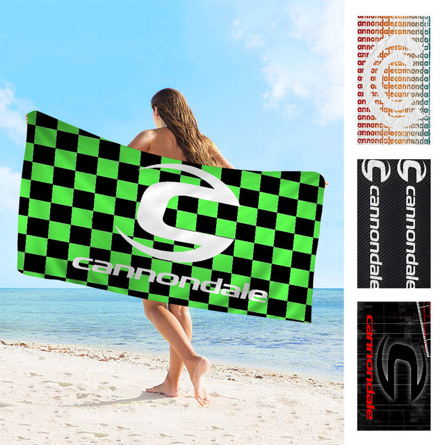 C-Cannondales Mikrofaser-Strandtuch, saugfähig und schnell trocknend, weich, ideal für Yoga, Schwimmen und Bergsteigen - Bild 1