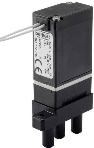 Bürkert Wippenventil 6106 140054 aus Edelstahl in Schwarz mit max. 1 bar - Bild 1