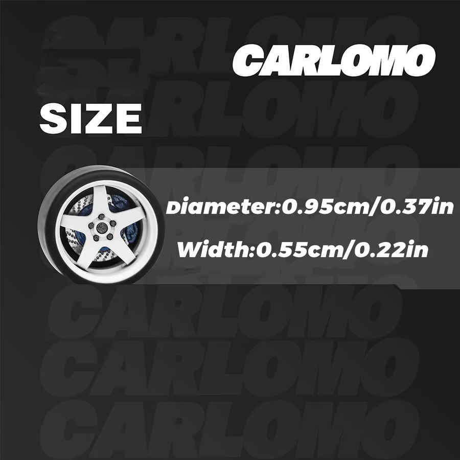 Carlomo S-Klasse Alufelgen mit Gummireifen und Bremsscheiben-Montage, 1:64, Zubehör, ab 14 Jahren - Bild 3