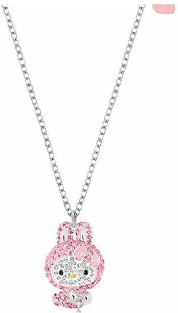 Swarovski Halskette Hello Kitty Hase, Legierung, Weiß, Damen - Bild 1