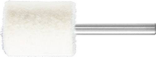 PFERD Filzpolierstifte Zylinderform mit Stirnbohrung, mittelhart, Weiß, Durchmesser: 25 mm, Höhe: 30 mm, Schaft-Durchmesser: 6 mm, 10 Stück - Bild 1