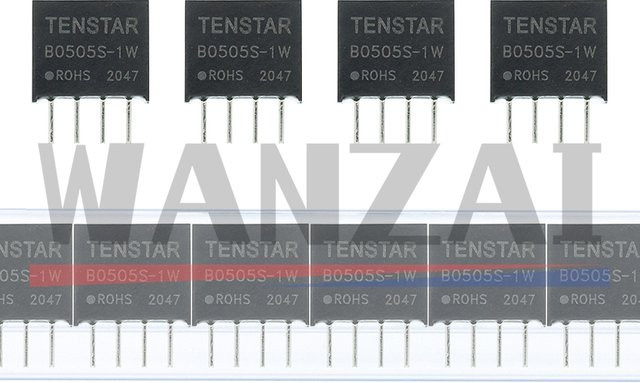 AITEWIN ROBOT B0505S-1W DC-DC-Leistungsmodul Konverter 5 V auf 5 V mit 1000 VDC Isolation in Schwarz - Bild 1