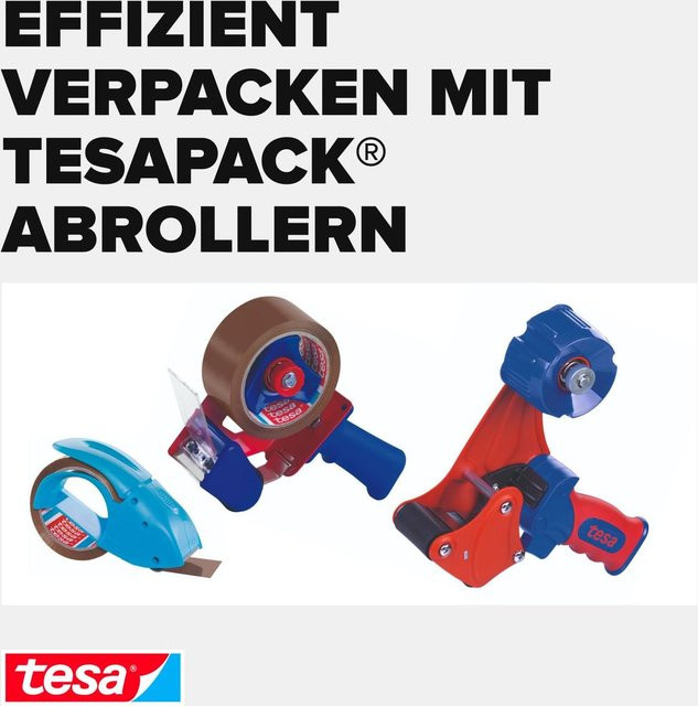 Tesa tesapack Paketklebeband Braun mit Abroller B: 50 mm, Länge: 66 m - Bild 2