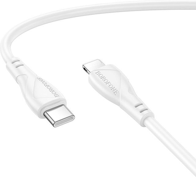 Borofone BX121 Energy USB-C Daten- und Ladekabel, 60W, Weiß, 1m - Bild 1