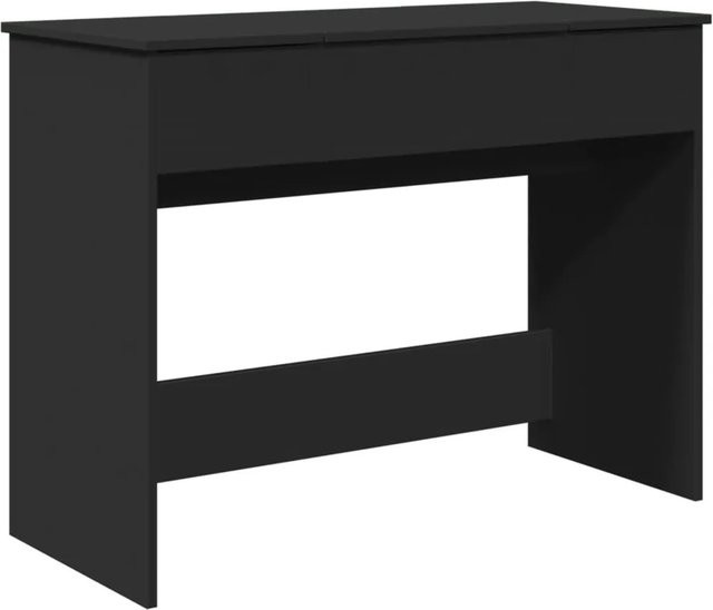 vidaXL Schminktisch mit Spiegel in Schwarz, modern, B/T/H: 100 x 45 x 76 cm - Bild 1