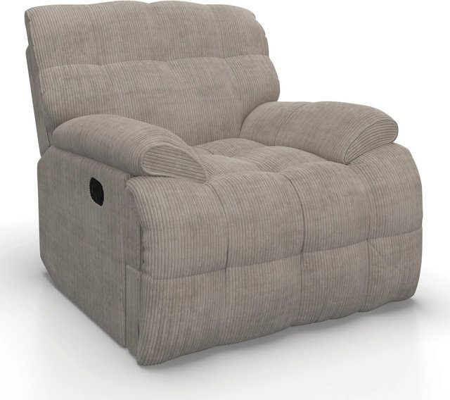 Bessagi Home Sessel Natalie Drehbar in Hellgrau mit Cord-Bezug - Bild 1