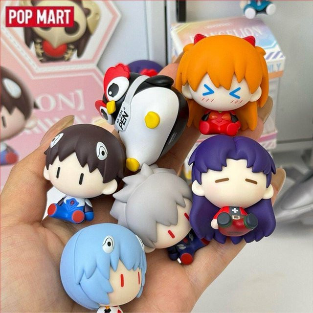 Pop Mart Neon Genesis Evangelion Super Mini Figur, Blind Box, Einzelfigur - Bild 1