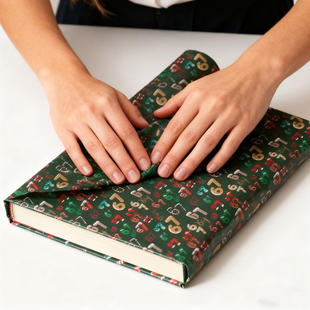 Umweltfreundliches Weihnachtsgeschenkpapier in Grün für Geburtstage und Feiertage - Bild 1