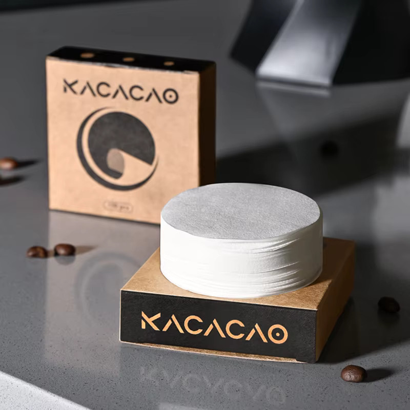 KACACAO Kaffeefilterpapier für Siebträgermaschinen, 100 Stück, Weiß, rund, passend für DeLonghi und Breville, Durchmesser: 51 mm, 53 mm und 58 mm - Bild 3