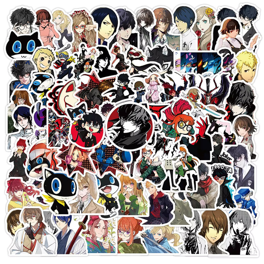 FANLU Persona Aufkleber, Cartoon, 50-teiliges Set, multicolor - Bild 2