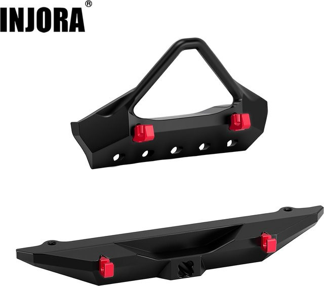 INJORA Aluminium-Stoßstange im Stinger-Stil, für vorne und hinten, 1/30 Axial SCX30 JLU - Bild 1