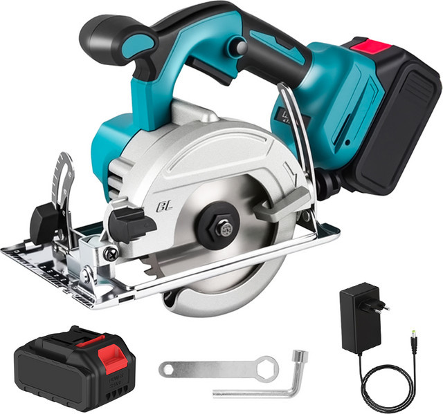 Makita Akku-Kreissäge 125 mm Blau, Bürstenlose elektrische Handkreissäge für Makita LXT Akkus - Bild 1