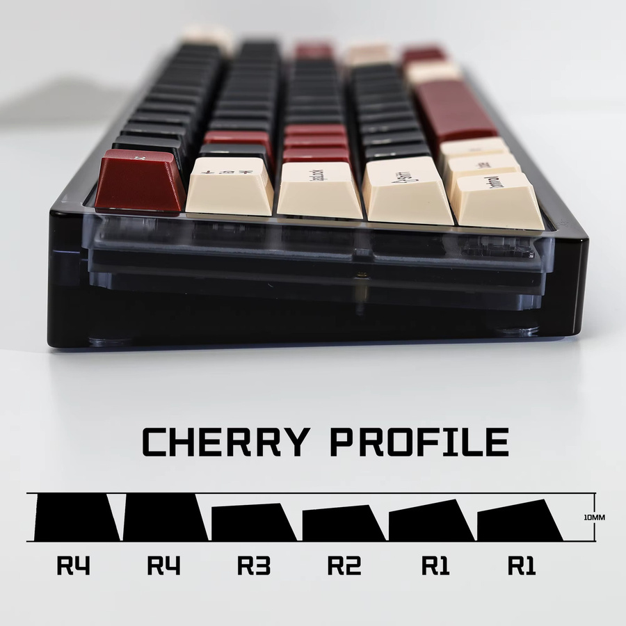 KBDiy Rome-Set Double Shot PBT-Tastenkappen in Jade-Grün mit 174 Tasten im Cherry-Profil für mechanische Tastaturen - Bild 5