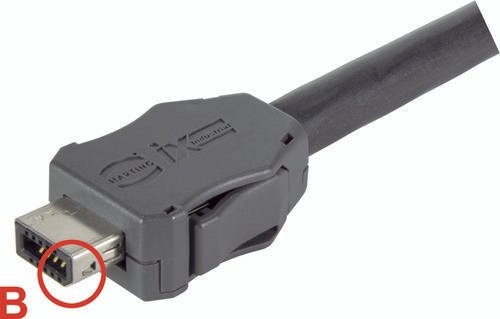 HARTING Kabelsteckverbinder 09451819002XL aus Messing in Grau mit 10 Polen - Bild 1