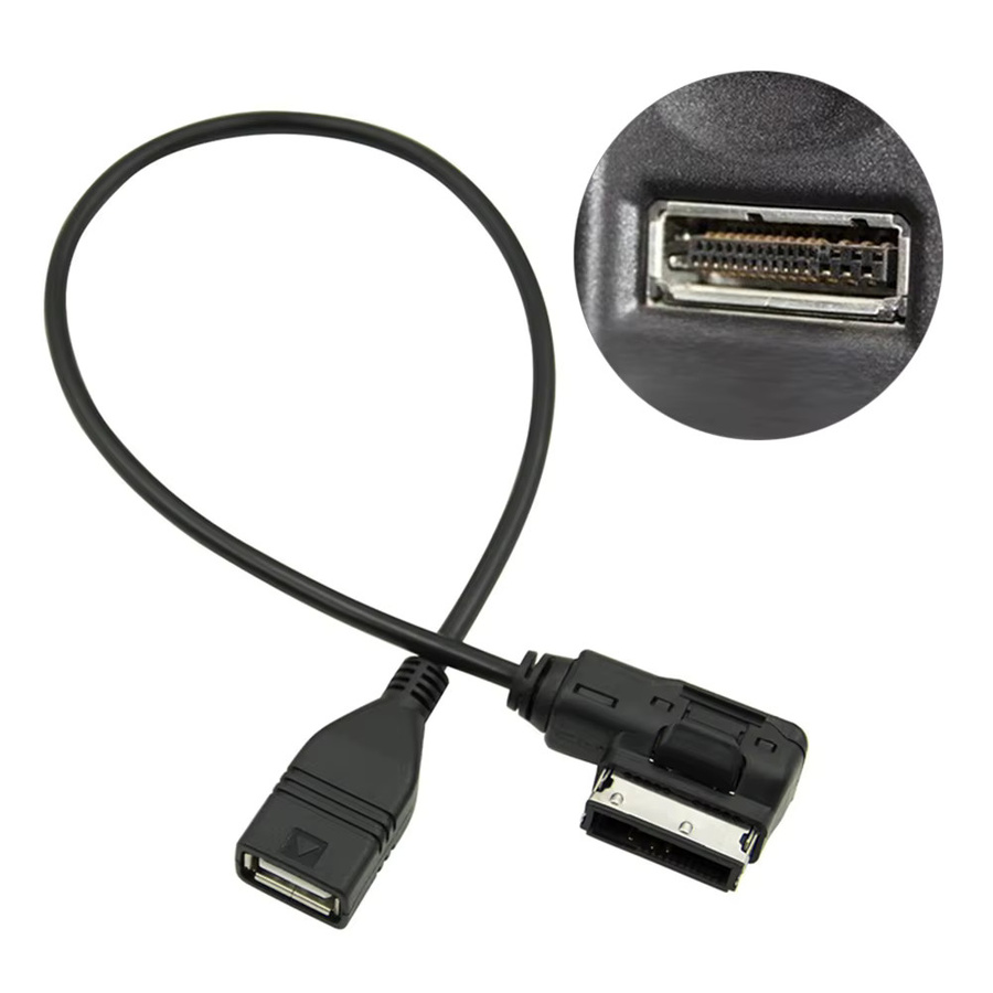 DOACT USB Musik Interface Adapter Kabel für Audi AMI MMI AUX MP3 in Schwarz - Bild 2