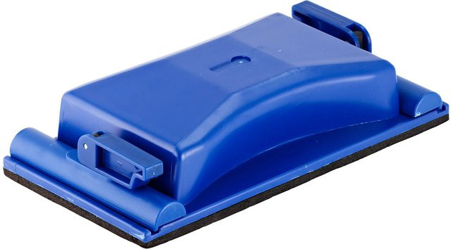 LUX-TOOLS Handschleifklotz aus Kunststoff in Blau, Breite: 16,5 cm, Tiefe: 8,7 cm - Bild 1