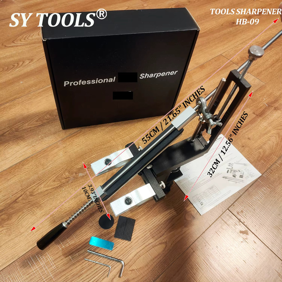 Sy tools Messerschärfer HB-09 mit verstellbarem und festem Winkel in Schwarz, B/T/H: 5,5 x 32,0 cm - Bild 6