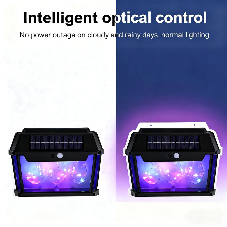 TLEDMP Solar LED Outdoor Wandleuchte mit Bewegungsmelder IP65 Wasserdicht für Garten und Veranda - Bild 4