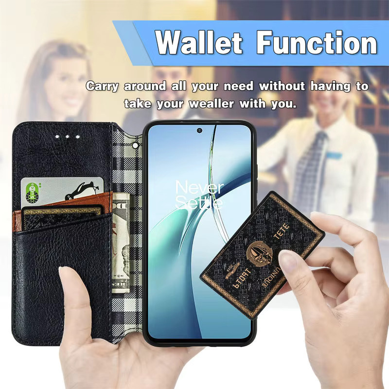 Leder-Buchhülle für Xiaomi 14T 15T 13T Pro 14 15 Ultra 5G und Poco F8 Ultra M8 F7 X7 M7 X8 Pro Max Wallet Cover in Schwarz - Bild 2