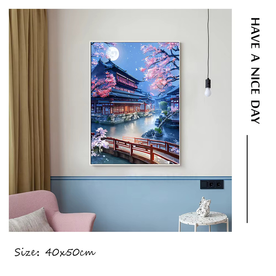 PhotoCustom Malen nach Zahlen Set Loft Landschaft für Erwachsene auf Leinwand in Multicolor - Bild 2