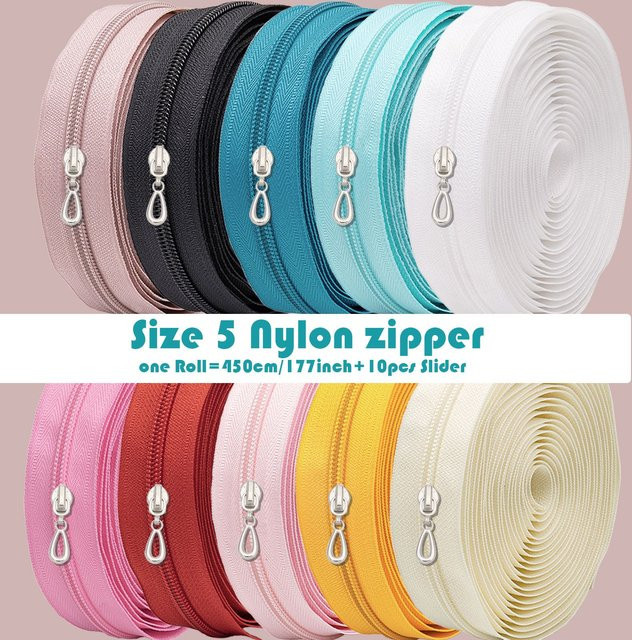 Changsons Nylon-Reißverschlusszüge in Tropfenform mit Reißverschlussgröße 5 für DIY-Projekte in verschiedenen Farben - Bild 1