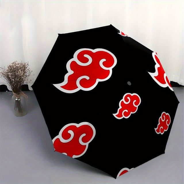 Bandai Akatsuki-Wolken-Regenschirm mit Cartoon-Muster in Multicolour - Bild 1