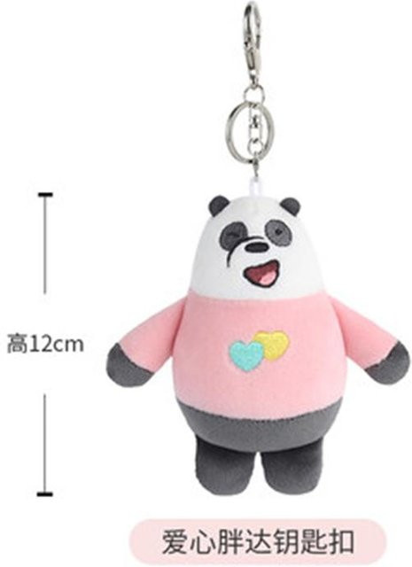 Yiran Health & Beauty We Bare Bears Plüsch Schlüsselanhänger, 12cm, ab 6 Jahren - Bild 1