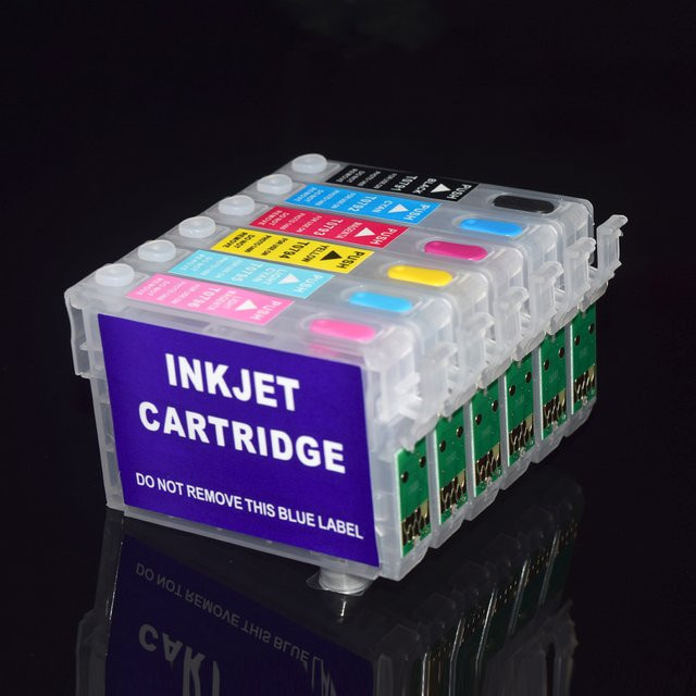 Nachfüllbare Tintenpatrone mit ARC Chip für Epson 1400 PX700W PX800FW P50 PX830FWD 1430 Multicolor - Bild 1
