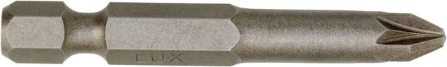 LUX-TOOLS Kreuzschlitz Bit PZ2 in Silber, Länge: 50 mm - Bild 1