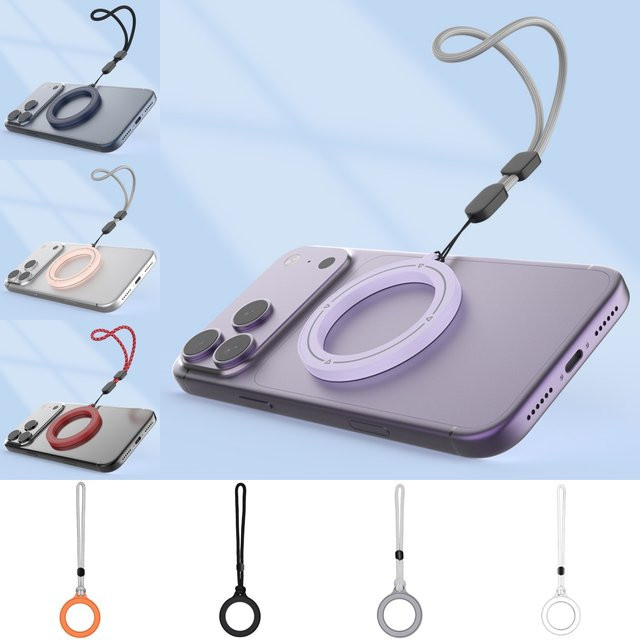 WSSHE Handy-Lanyard mit MagSafe Magnetring in Blau für iPhone, Samsung und Xiaomi - Bild 1
