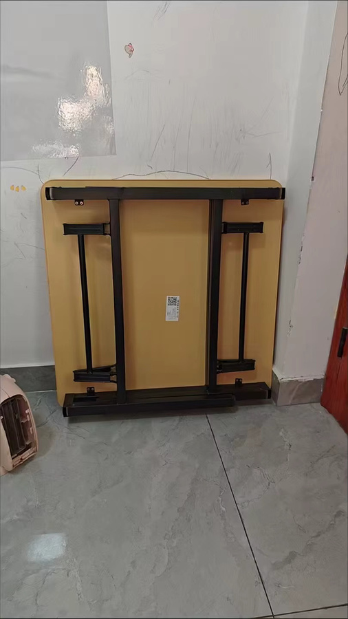 XIUWO Klappbarer quadratischer Tisch aus MDF-Laminat für Küche, Esszimmer und Büro, matt, B/T: 52 x 52 cm, H: 60 cm - Bild 2