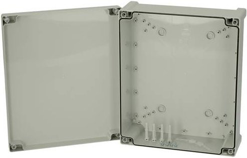 Fibox TPC 342912 Universal-Gehäuse aus Polycarbonat in Lichtgrau (RAL 7035), B/T/H: 34,4 x 28,9 x 11,7 cm - Bild 1