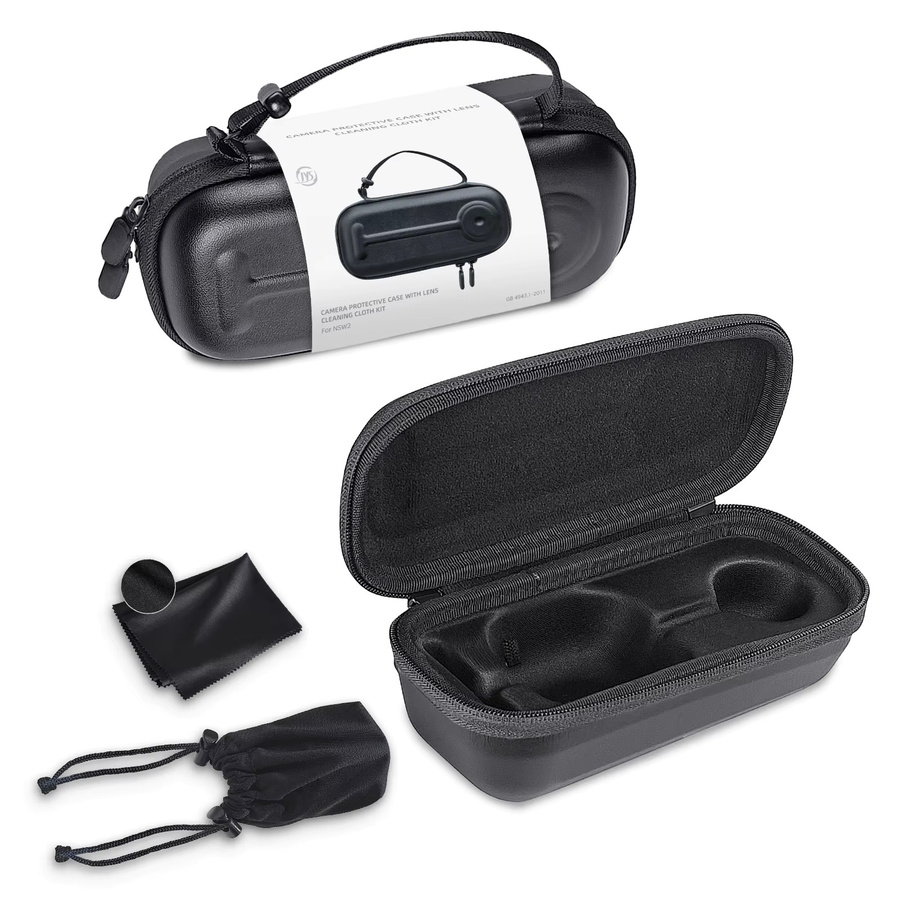 JYS Kamera-Aufbewahrungstasche JYS-NS2316 für Nintendo Switch 2 in Schwarz mit robustem Griff und Objektivtuch - Bild 3