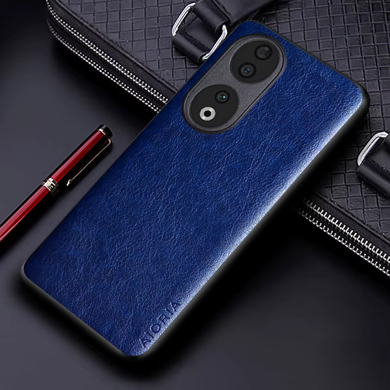 Luxus Business Handyhülle aus PU-Leder und TPU/PC für Huawei Honor 90 5G und Honor 90 Lite 5G in Schwarz - Bild 2
