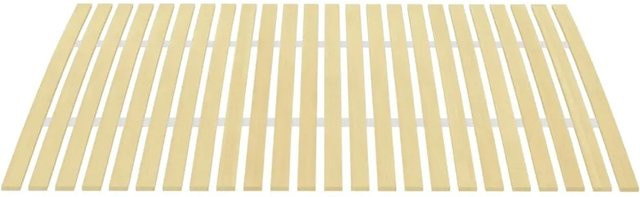 vidaXL Lattenrost aus Pappelholz mit 24 gewölbten Federlatten, Farbe: Braun, B/T: 120 x 200 cm - Bild 1