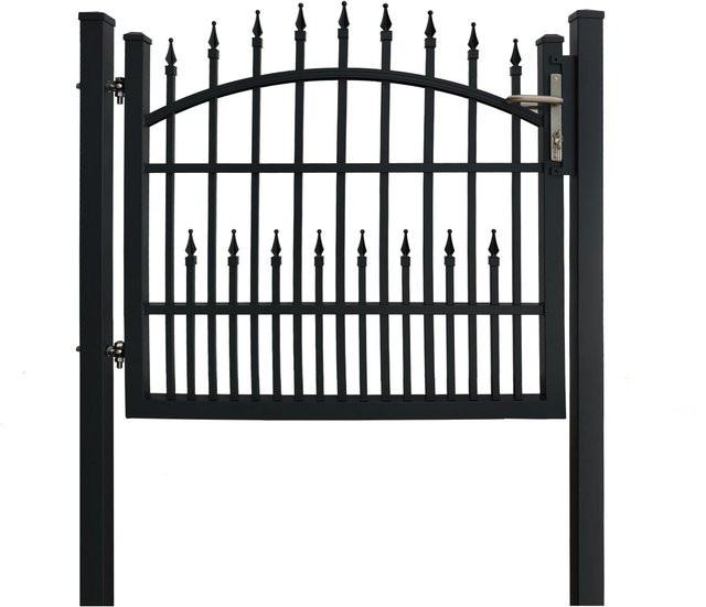Aluminium Einzeltor Avignon zum Einbetonieren in Anthrazit, B: 120 cm, H: 110 cm - Bild 1