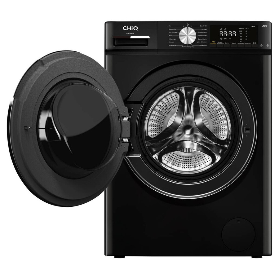 CHiQ Waschmaschine PW105862B Frontlader schwarz B/H/T: 60 x 84,7 x 57,7 cm - Bild 3