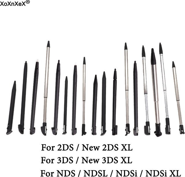 10 Stück TingDong Stylus Touch Pen aus Kunststoff und Metall für Nintendo 2DS 3DS XL LL NDS NDSL NDSI in Schwarz - Bild 1
