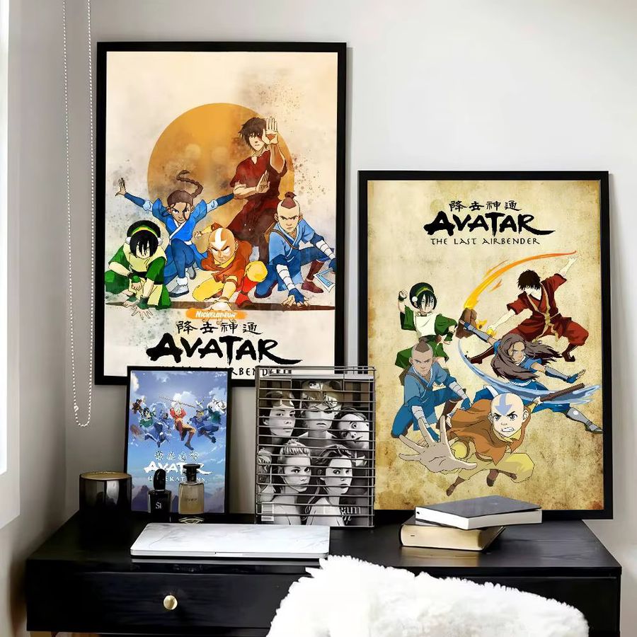 Anime Avatar The Last Airbender Poster Selbstklebender Wasserdichter Papieraufkleber zur Wanddekoration - Bild 3