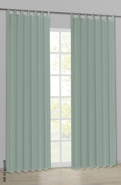 Sensation Kombivorhang Nouveau grün B: 140 cm, H: 245 cm - Bild 1