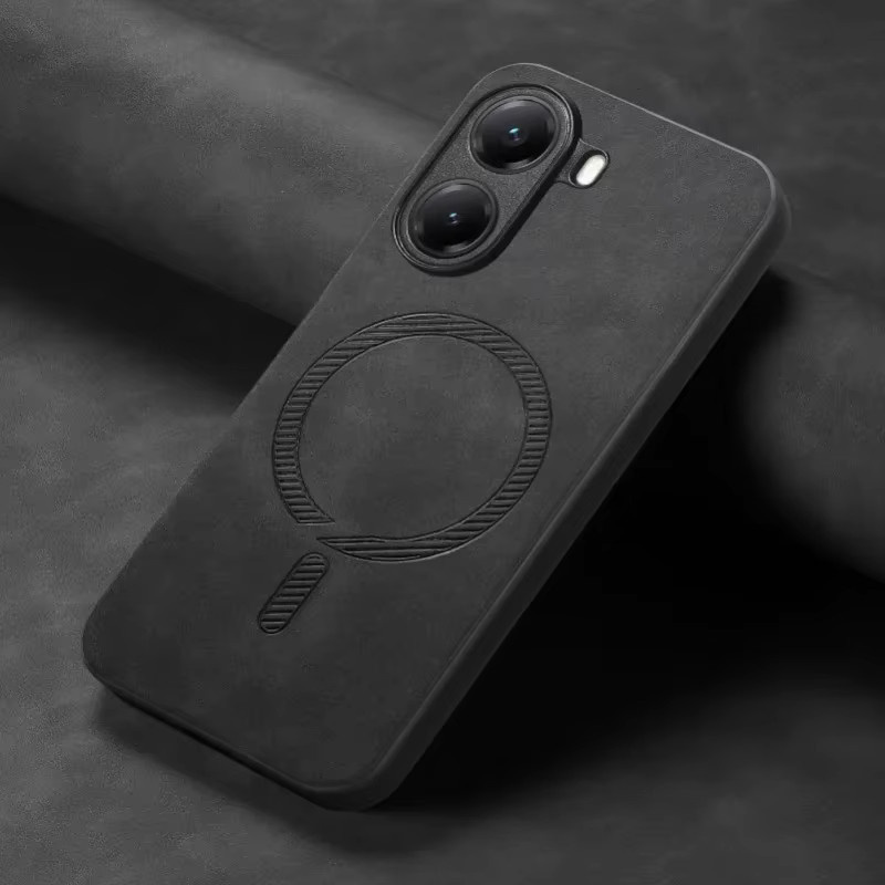 Luxuriöse Retro-Business PU-Lederhülle für Xiaomi POCO X8 Pro Max X7 F8 Ultra F7 M8 M7 Pro, Magnetische Stoßfeste Schutzhülle, Farbe: Schwarz - Bild 1