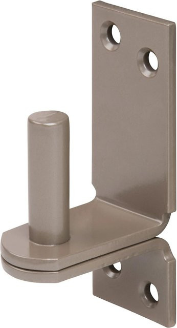 GAH Alberts Duravis Kloben Platte Perlbeige RAL1035 Duplexbeschichtet, B/H: 100 x 35 mm, Durchmesser: 13 mm - Bild 1