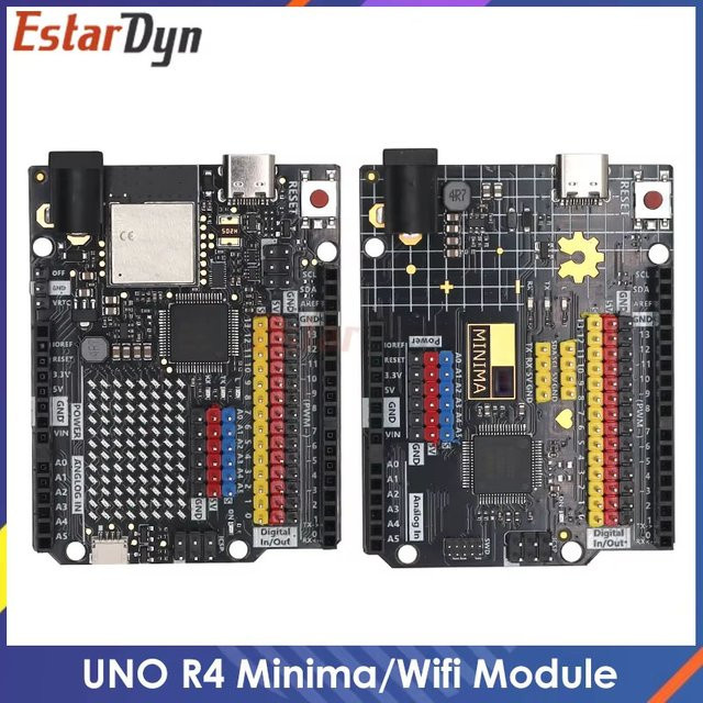 Estardyn UNO R4 Minima Typ-C USB ESP32-S3 WIFI Edition Entwicklungsboard in Schwarz - Bild 1