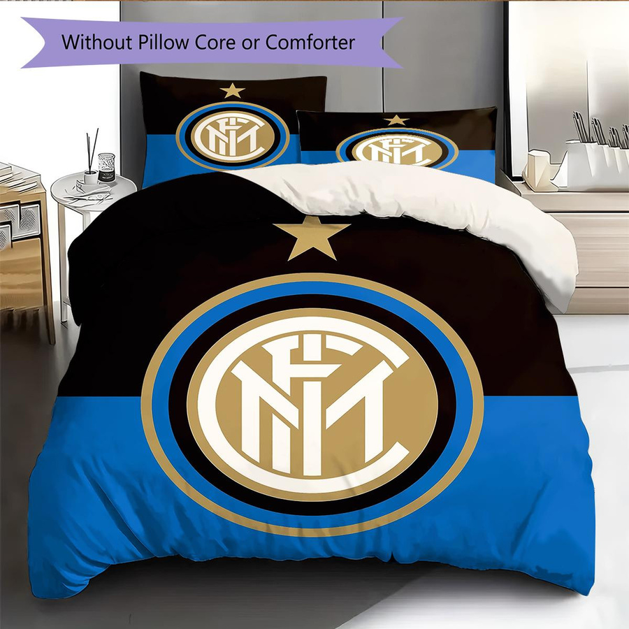FC Internazionale Milano Bettwäsche Set mit Reißverschluss, 1 Bettbezug und 2 Kissenbezüge, B/H: 200 x 220 cm - Bild 2