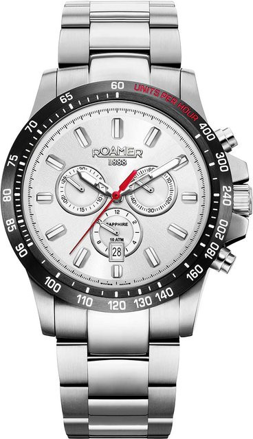 Roamer Chronograph, Edelstahl, Quarz, 45 mm, Herren - Bild 1